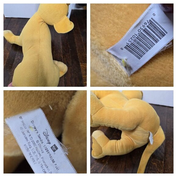 Vintage Disney Hasbro 2002 The Lion King Simba Plush 20" Set of 2 large - Picture 2 of 16